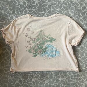 Pink billabong crop tee